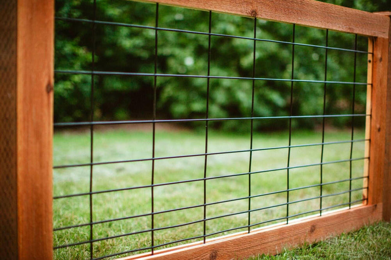 Load image into Gallery viewer, &quot;The Tough Panel&quot; Hog Wire Fence Panel - Gauge 6 Black Metal Hog Mesh - BarrierBoss™
