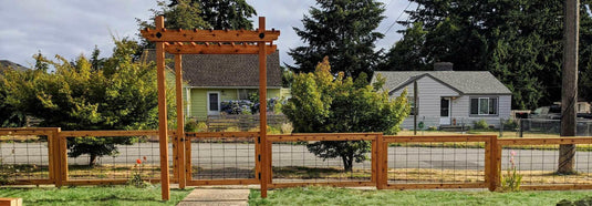 "The Tough Panel" Hog Wire Fence Panel - Gauge 6 Black Metal Hog Mesh - BarrierBoss™