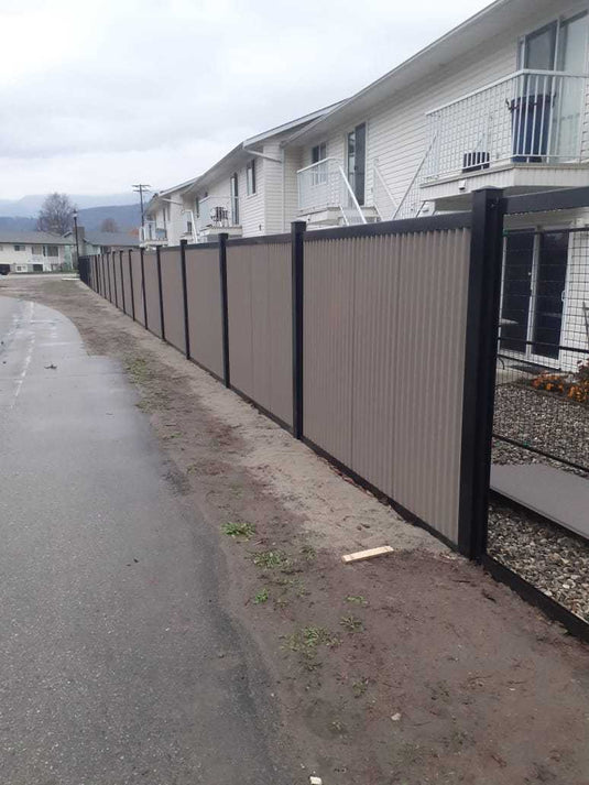 "The True North" - Metal Fence Panels with Steel Post Frame System - BarrierBoss™