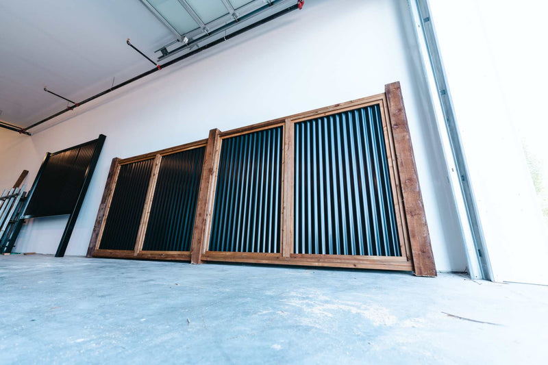 Load image into Gallery viewer, The Wood and Metal Fence Panel - High Wind, No Twisting, No Cupping, No Warping - The Fort Knox - BarrierBoss™
