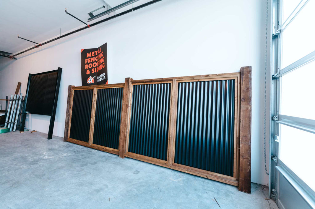 The Wood and Metal Fence Panel - Wind and Warp Resistant - The Fort Knox - BarrierBoss™