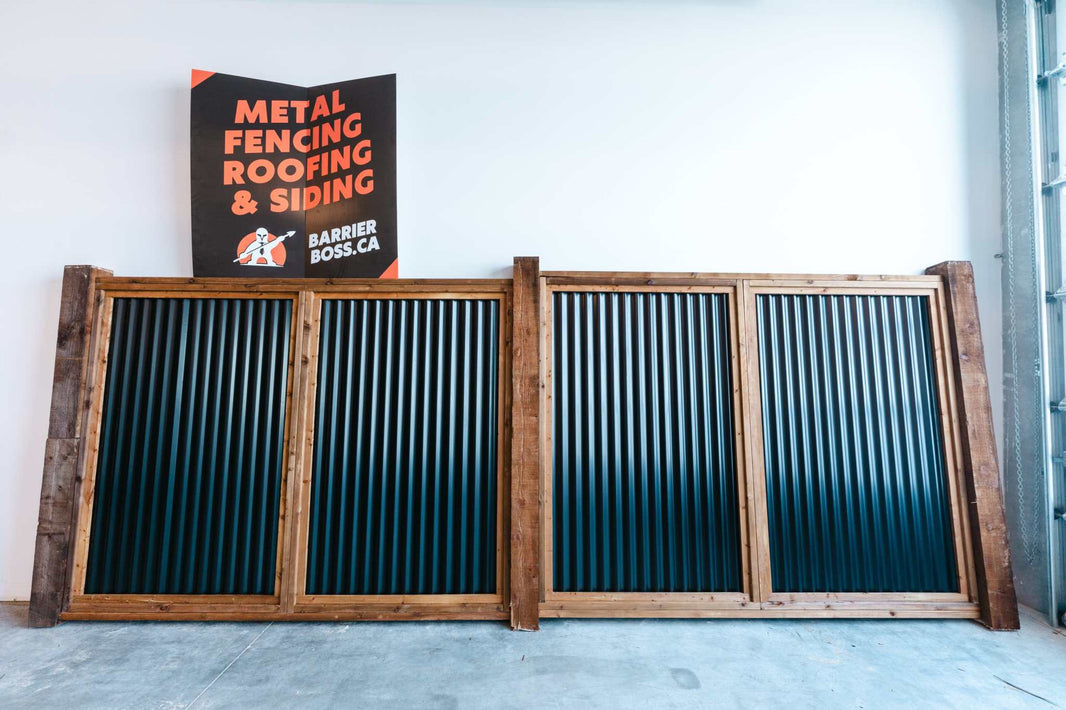 The Wood and Metal Fence Panel - Wind and Warp Resistant - The Fort Knox - BarrierBoss™