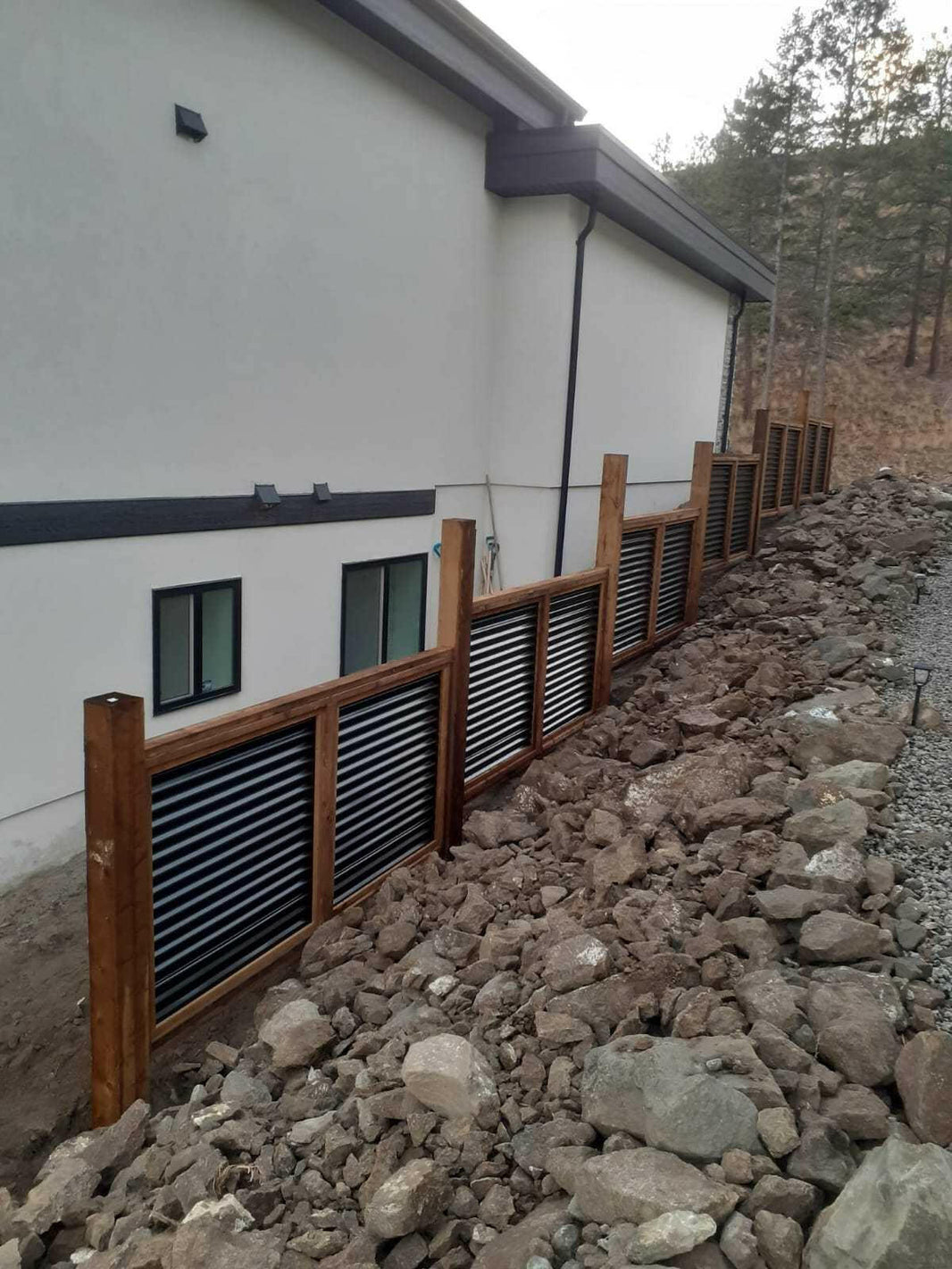 The Wood and Metal Fence Panel - Wind and Warp Resistant - The Fort Knox - BarrierBoss™