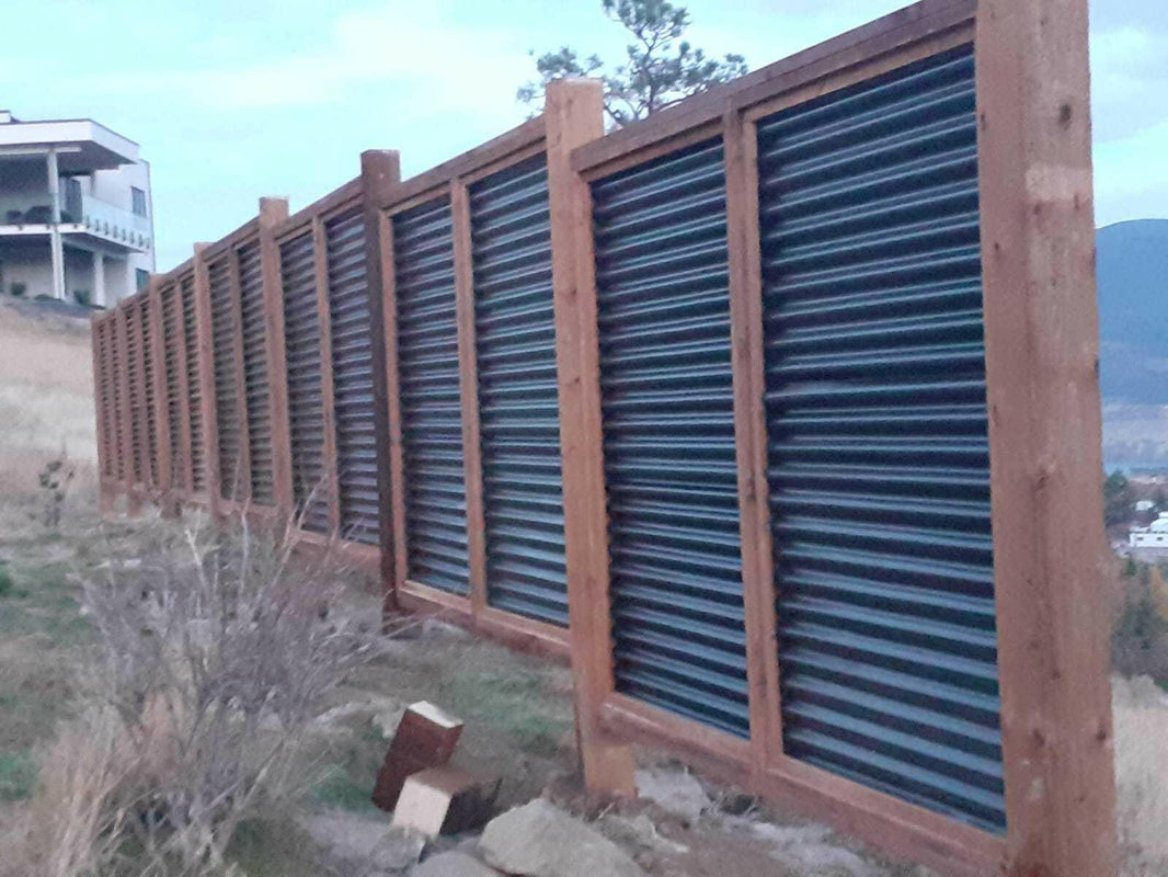 The Wood and Metal Fence Panel - Wind and Warp Resistant - The Fort Knox - BarrierBoss™