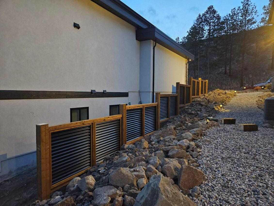 The Wood and Metal Fence Panel - Wind and Warp Resistant - The Fort Knox - BarrierBoss™