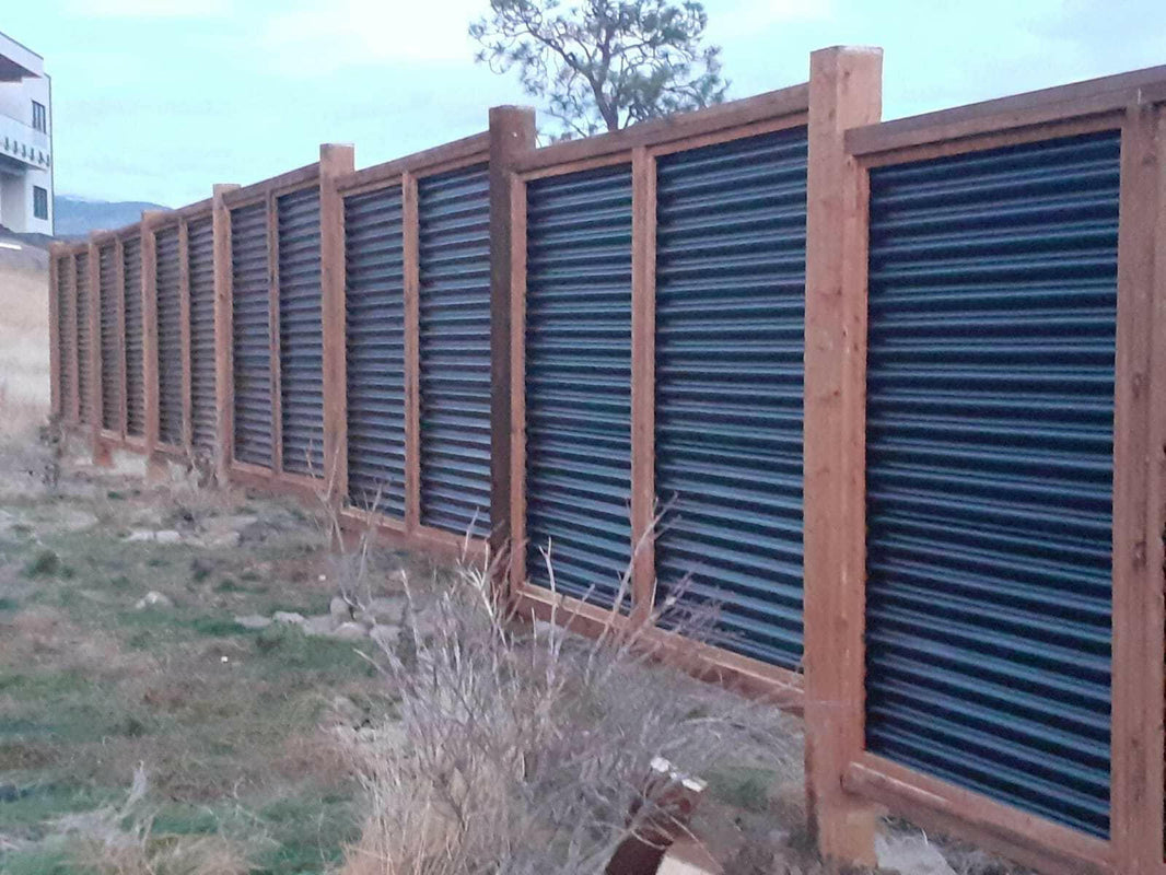 The Wood and Metal Fence Panel - Wind and Warp Resistant - The Fort Knox - BarrierBoss™