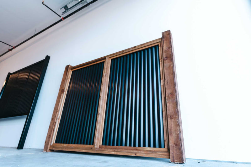 Load image into Gallery viewer, The Wood and Metal Fence Panel - Wind and Warp Resistant - The Fort Knox - BarrierBoss™
