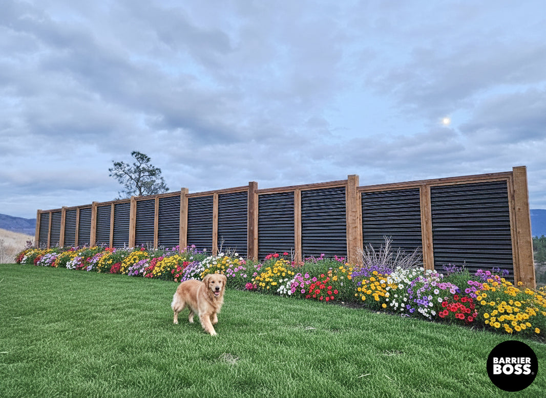 The Wood and Metal Fence Panel - Wind and Warp Resistant - The Fort Knox - BarrierBoss™