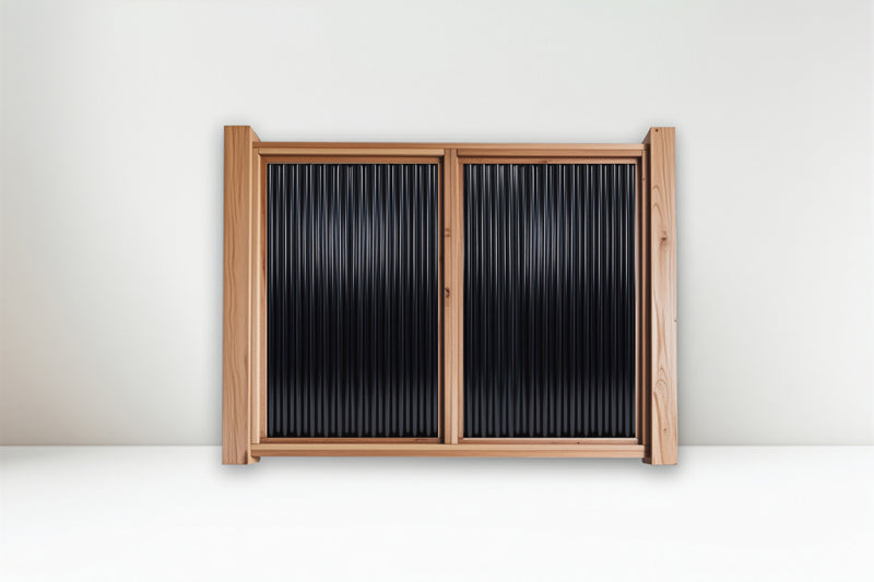 Load image into Gallery viewer, The Wood and Metal Fence Panel - Wind and Warp Resistant - The Fort Knox - BarrierBoss™
