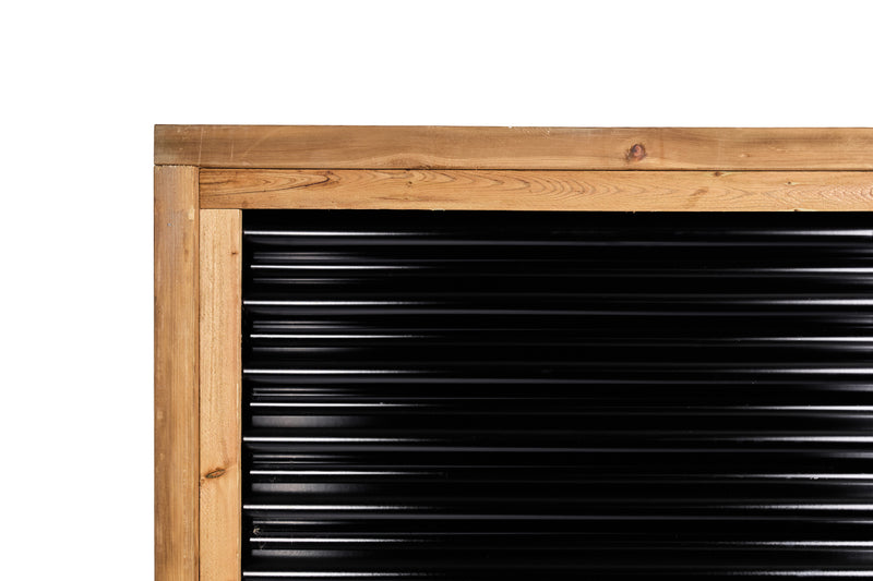Load image into Gallery viewer, Corrugated Metal Privacy Fence Panel (Premade) - The Coastal - BarrierBoss™
