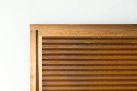 Corrugated Metal Privacy Fence Panel (Premade) - The Coastal - BarrierBoss™