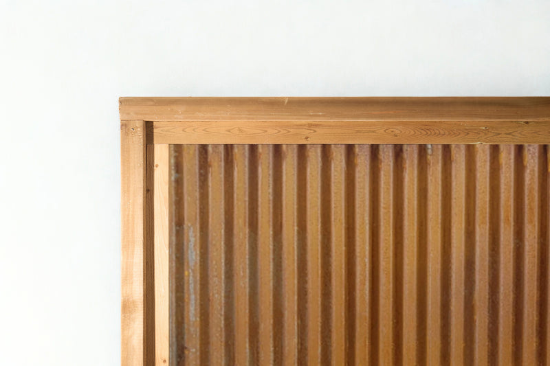 Load image into Gallery viewer, Corrugated Metal Privacy Fence Panel (Premade) - The Coastal - BarrierBoss™
