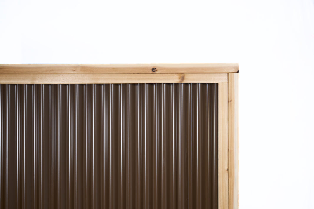 DIY Corrugated Metal Fence Kit - The Redwood - BarrierBoss™