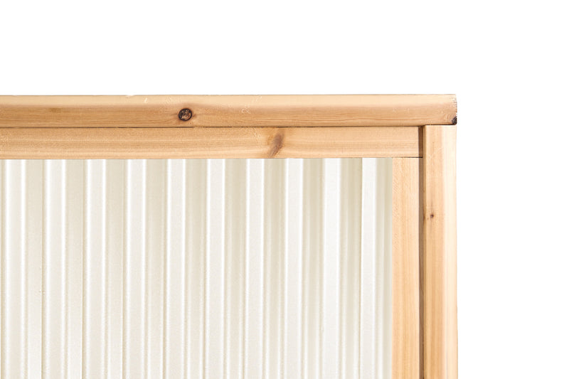 Load image into Gallery viewer, Corrugated Metal Fence Panels (Premade) - The Redwood - BarrierBoss™
