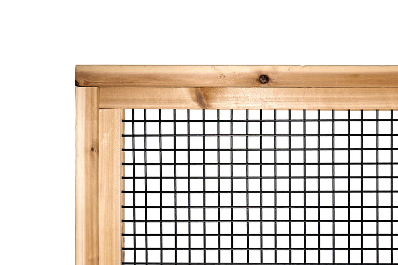 Load image into Gallery viewer, Black Hog Wire Fence Panels (Framed or Unframed) - The Rigid Panel - BarrierBoss™
