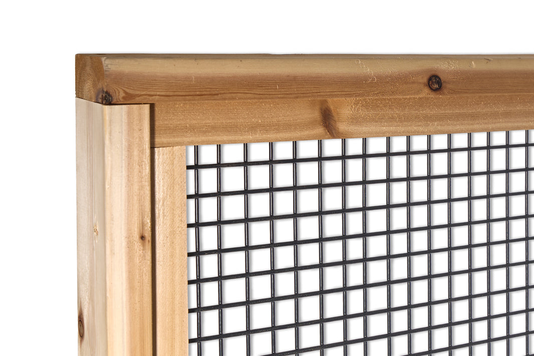 Black Hog Wire Fence Panels (Framed or Unframed) - The Rigid Panel - BarrierBoss™