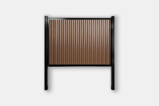 FireSmart® Metal Fence Panels with Steel Post & Frame System - The True North - BarrierBoss™
