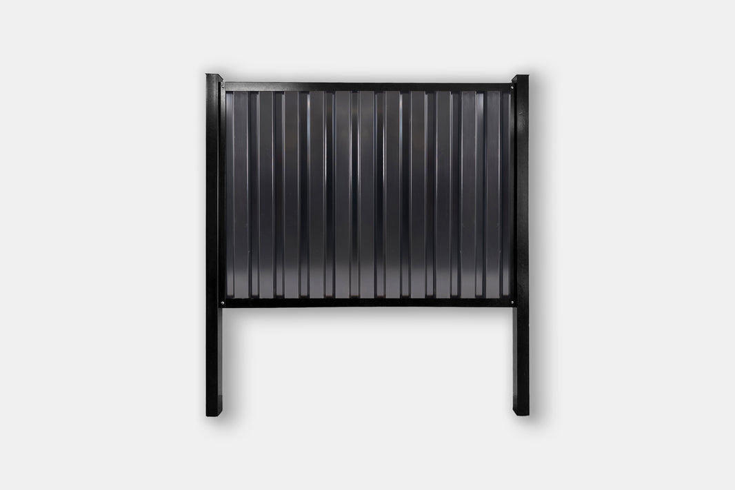 FireSmart® Metal Fence Panels with Steel Post & Frame System - The True North - BarrierBoss™