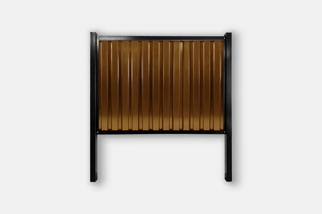 FireSmart® Metal Fence Panels with Steel Post & Frame System - The True North - BarrierBoss™