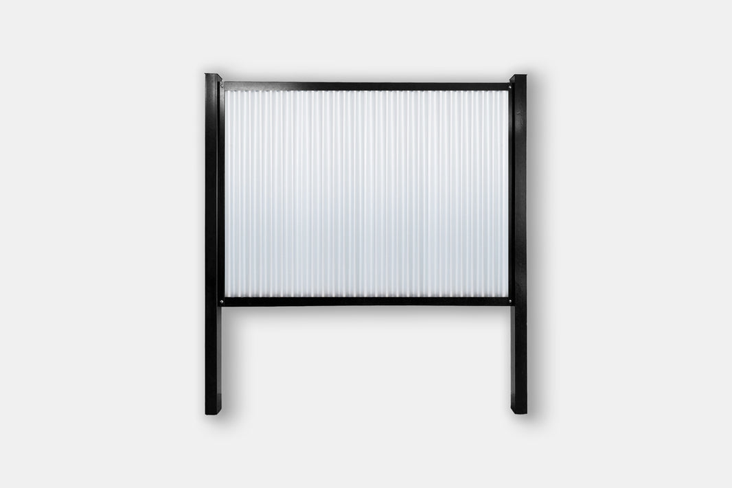 FireSmart® Metal Fence Panels with Steel Post & Frame System - The True North - BarrierBoss™