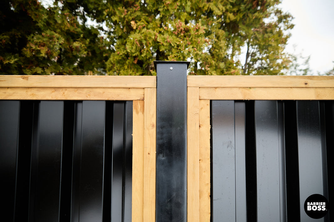 Universal Metal Fence Posts for Wood, Steel, and Hybrid Fences - BarrierBoss™