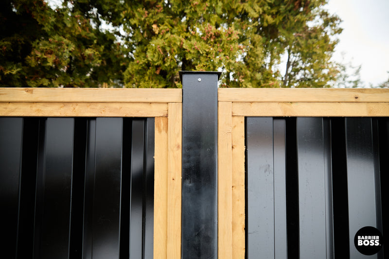 Load image into Gallery viewer, Universal Metal Fence Posts for Wood, Steel, and Hybrid Fences - BarrierBoss™
