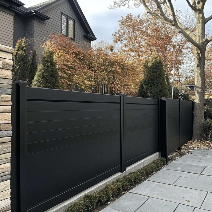 Black – Aluminum Privacy Gate – 40″ Wide x 60″ High