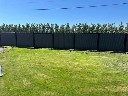 "The True North" - Zero Maintenance Corrugated Residential and Commercial Metal Fence Panels with Complete Steel Post and Frame System - The Forever Fence™