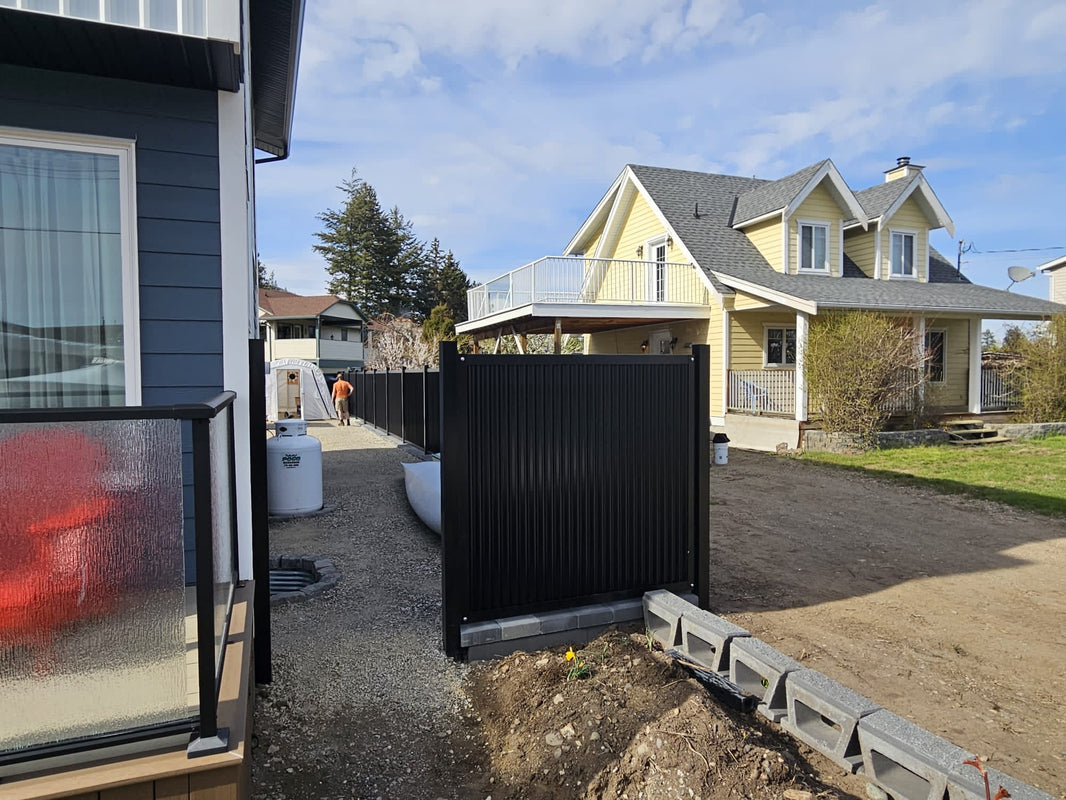 The True North - Metal Fence Panels with Steel Post Frame System - BarrierBoss™