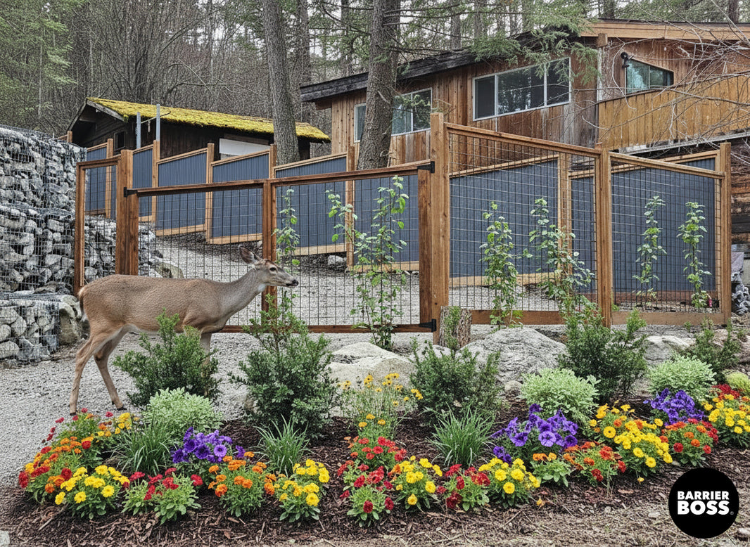 Black Hog Wire Fence Panels (Framed or Unframed) - The Rigid Panel