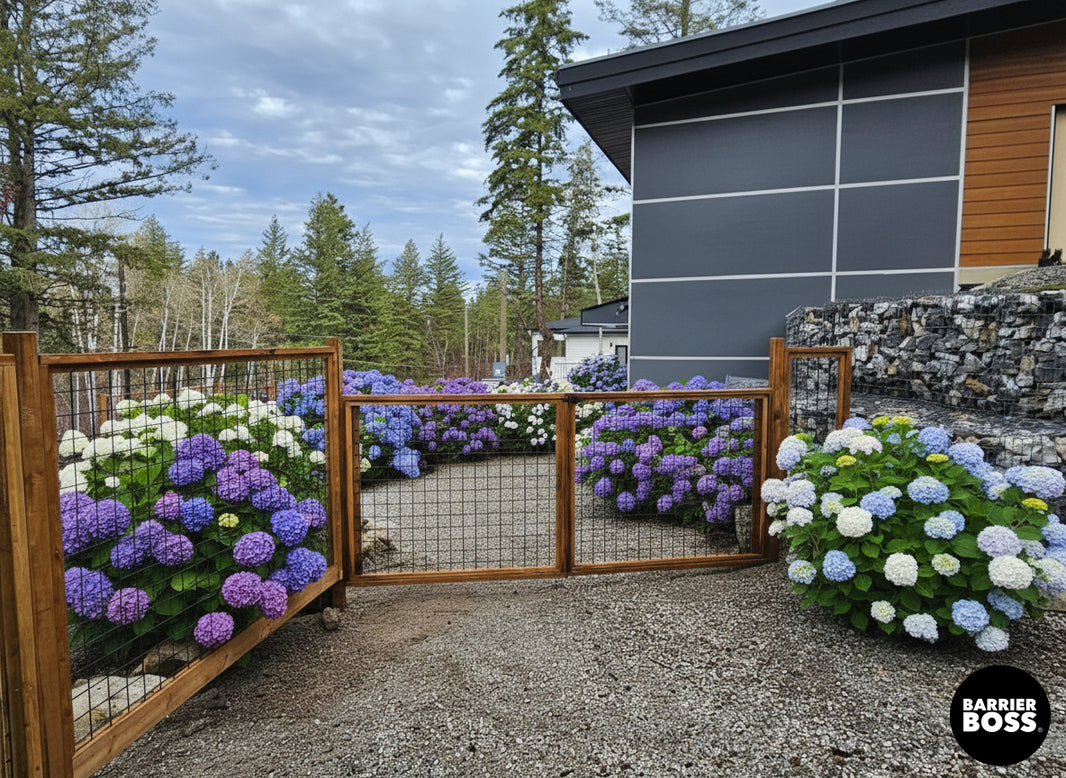 Black Hog Wire Fence Panels (Framed or Unframed) - The Rigid Panel