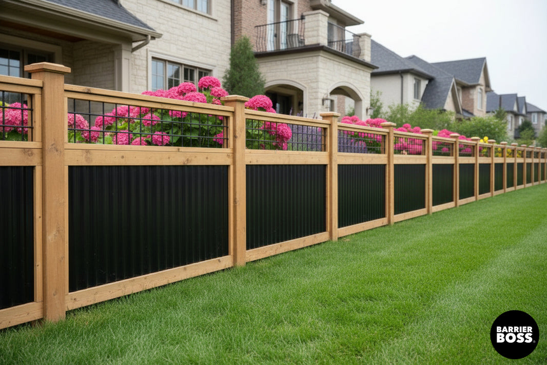 Black Hog Wire Fence Panels (Framed or Unframed) - The Rigid Panel