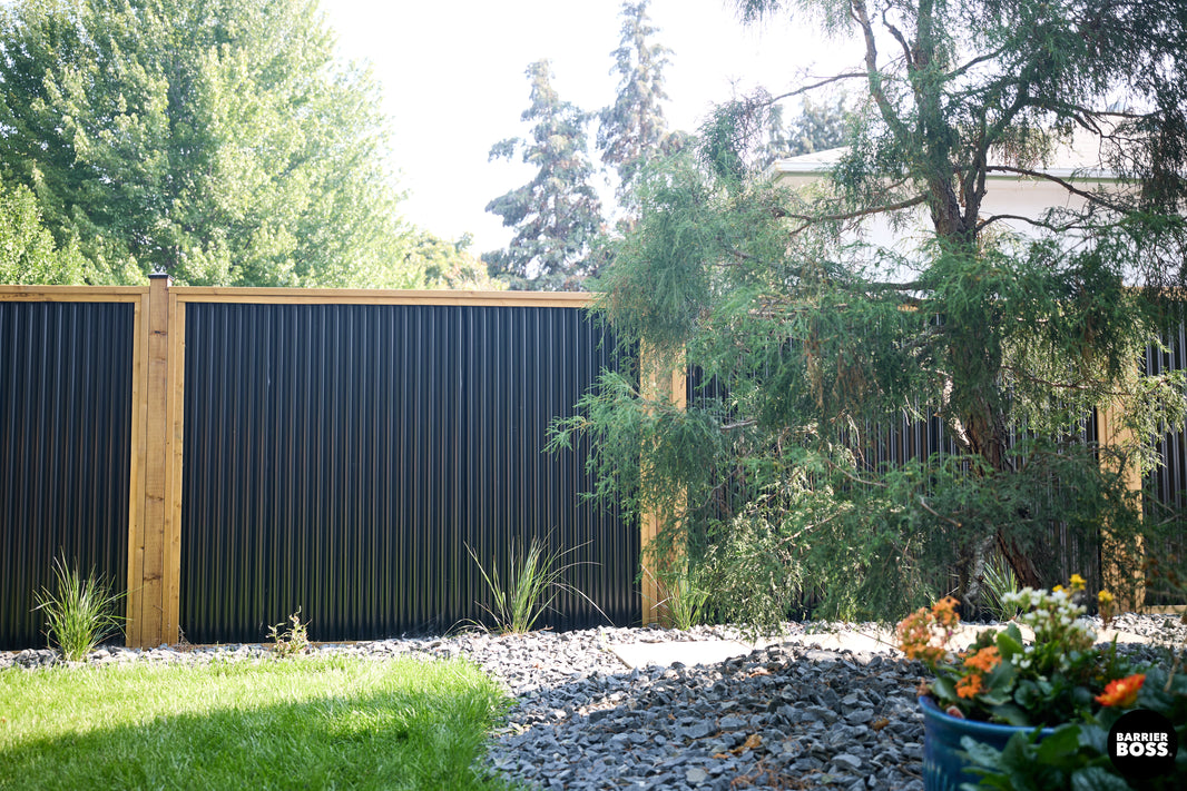 Corrugated Metal Privacy Fence Panel (Premade) - The Coastal