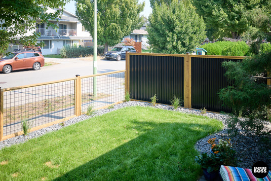 Corrugated Metal Privacy Fence Panel (Premade) - The Coastal