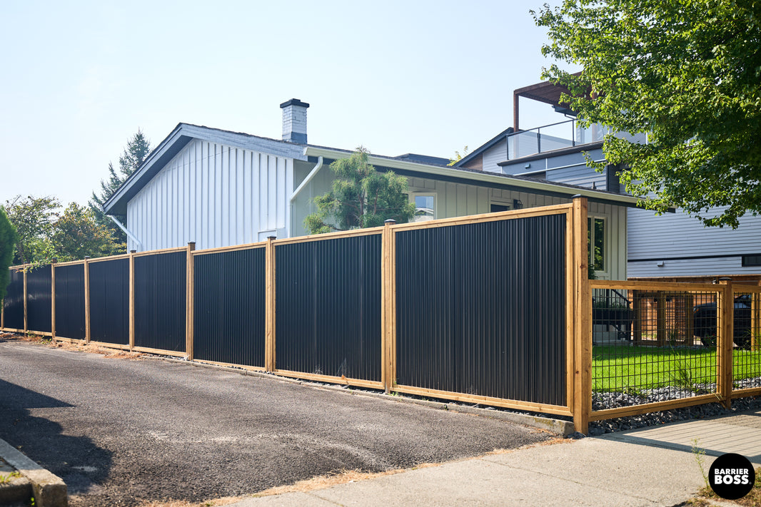 Corrugated Metal Privacy Fence Panel (Premade) - The Coastal