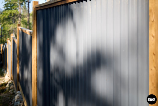 Corrugated Metal Privacy Fence Panel (Premade) - The Coastal