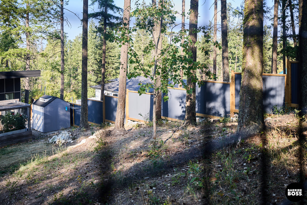 Corrugated Metal Privacy Fence Panel (Premade) - The Coastal