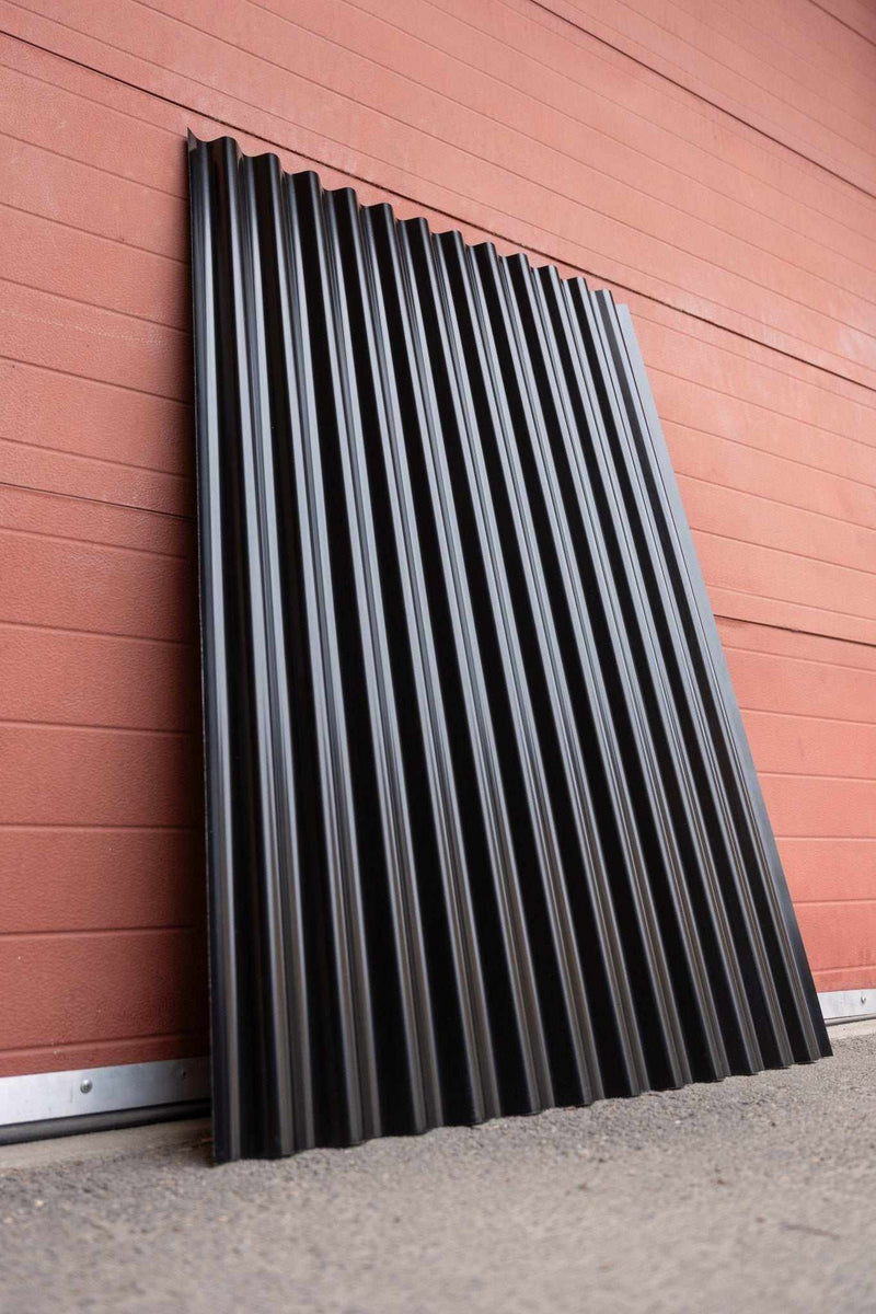 Load image into Gallery viewer, &quot;The Canadian&quot; - Corrugated Sheet Metal Fence Panels with DualCoat™ (Unframed) - BarrierBoss™
