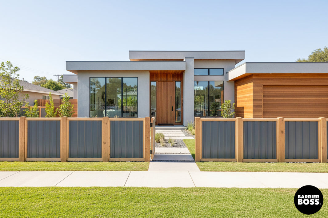 Deep Groove Metal Fence Panels (Premade) - The Revelstoke - BarrierBoss™