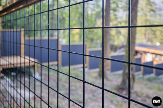 Black Hog Wire Fence Panels (Framed or Unframed) - The Rigid Panel