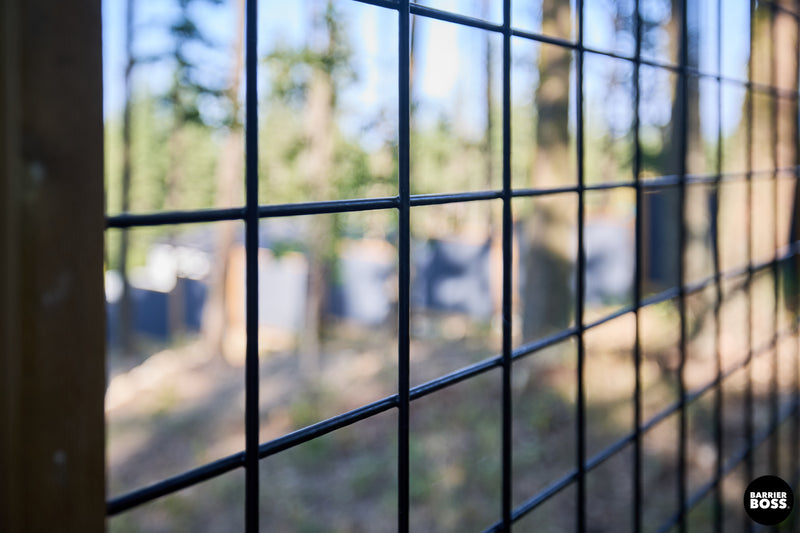 Load image into Gallery viewer, Black Hog Wire Fence Panels (Framed or Unframed) - The Rigid Panel

