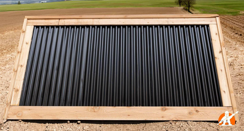 Load image into Gallery viewer, Corrugated Metal Fence Panels (Premade) - The Redwood - BarrierBoss™
