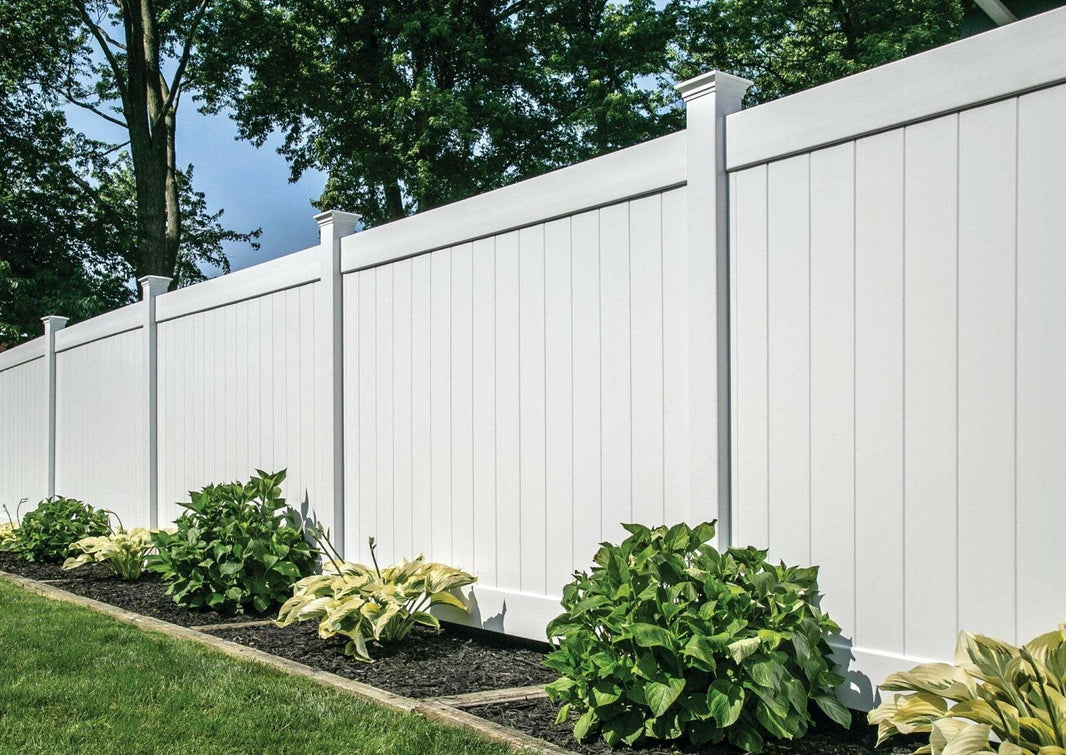 Vinyl Fence Panels - The Glacier Line - BarrierBoss™